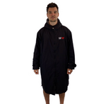 Long Sleeve Waterproof Changing Robe Unisex | Polar Edition | Black - SRF DRY Cheap Dryrobe Sale