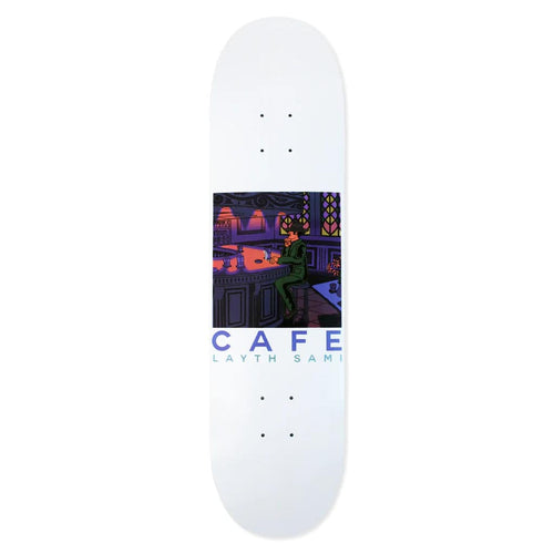 Skateboard Cafe Skateboard Cafe Barfly Skateboard Deck White | 8.375" Decks | The Vines