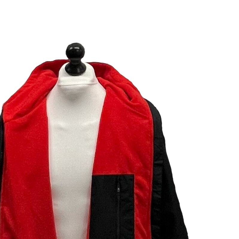 Waterproof Changing Robe Unisex | Polar Edition Lite | Black & Red - SRF DRY Cheap Dryrobe Sale