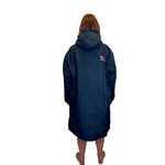 Premium Long Sleeve Waterproof Changing Robe Mens | Polar Edition | Black - SRF DRY Cheap Dryrobe Sale